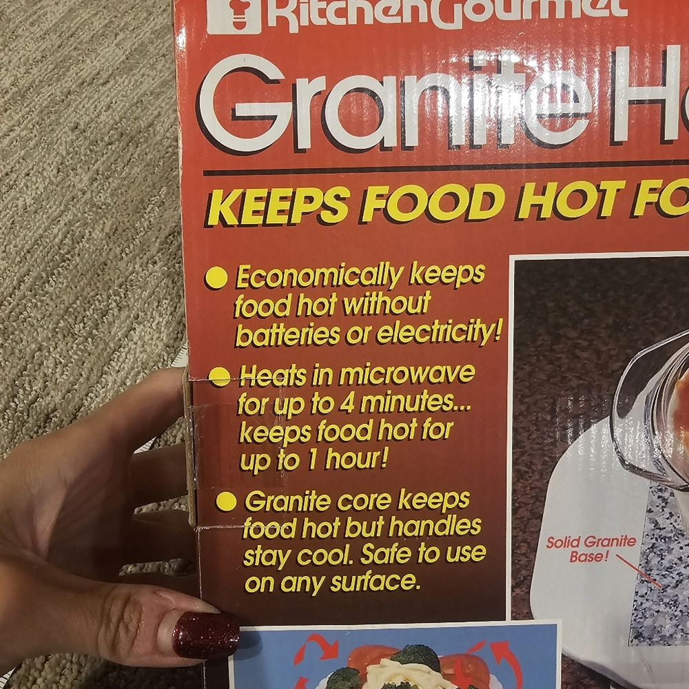 Kitchen Gourmet Granite Hot Plate - Picture 3 of 6